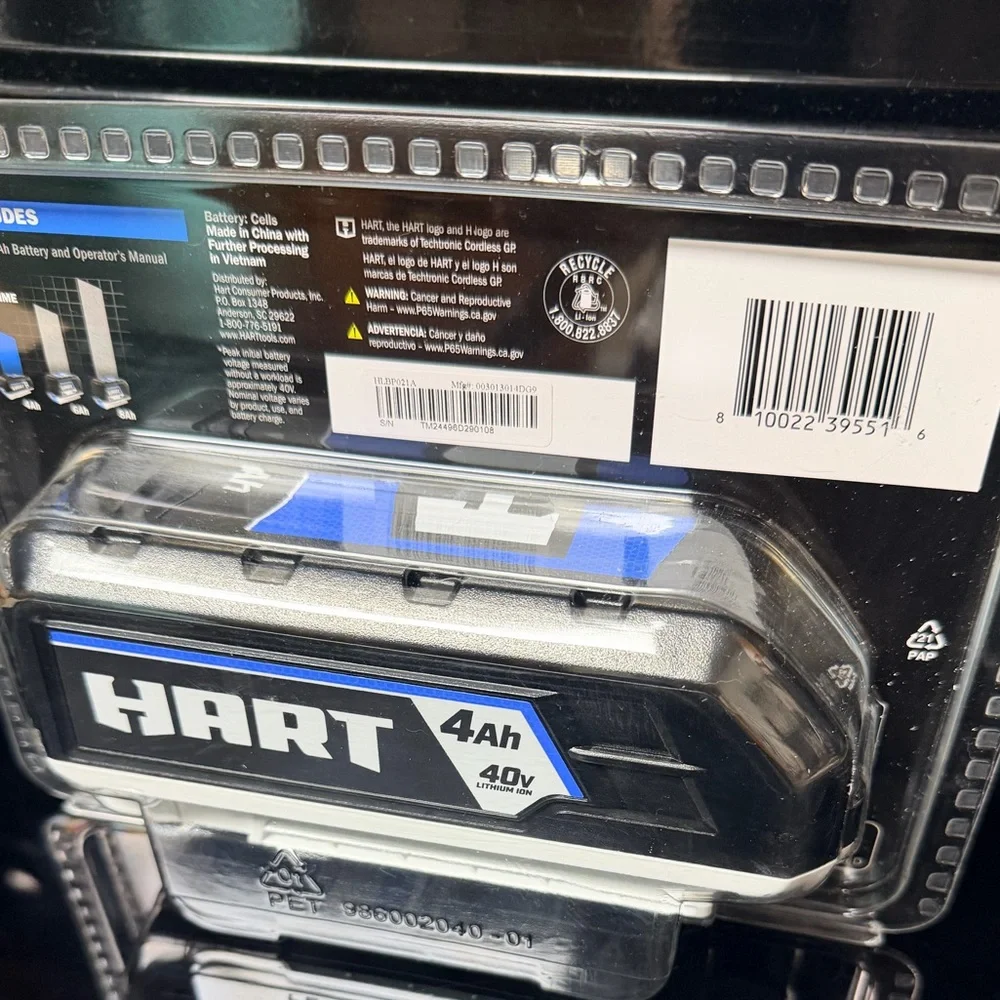 HART 40V 4Ah Lithium-Ion Battery Pack - Black & Blue - Picture 3 of 6